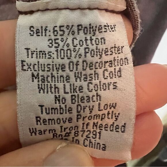 Johnny Was Embroidered Gray Long Sleeve Boho Tunic Shirt Size Small - Picture 7 of 8